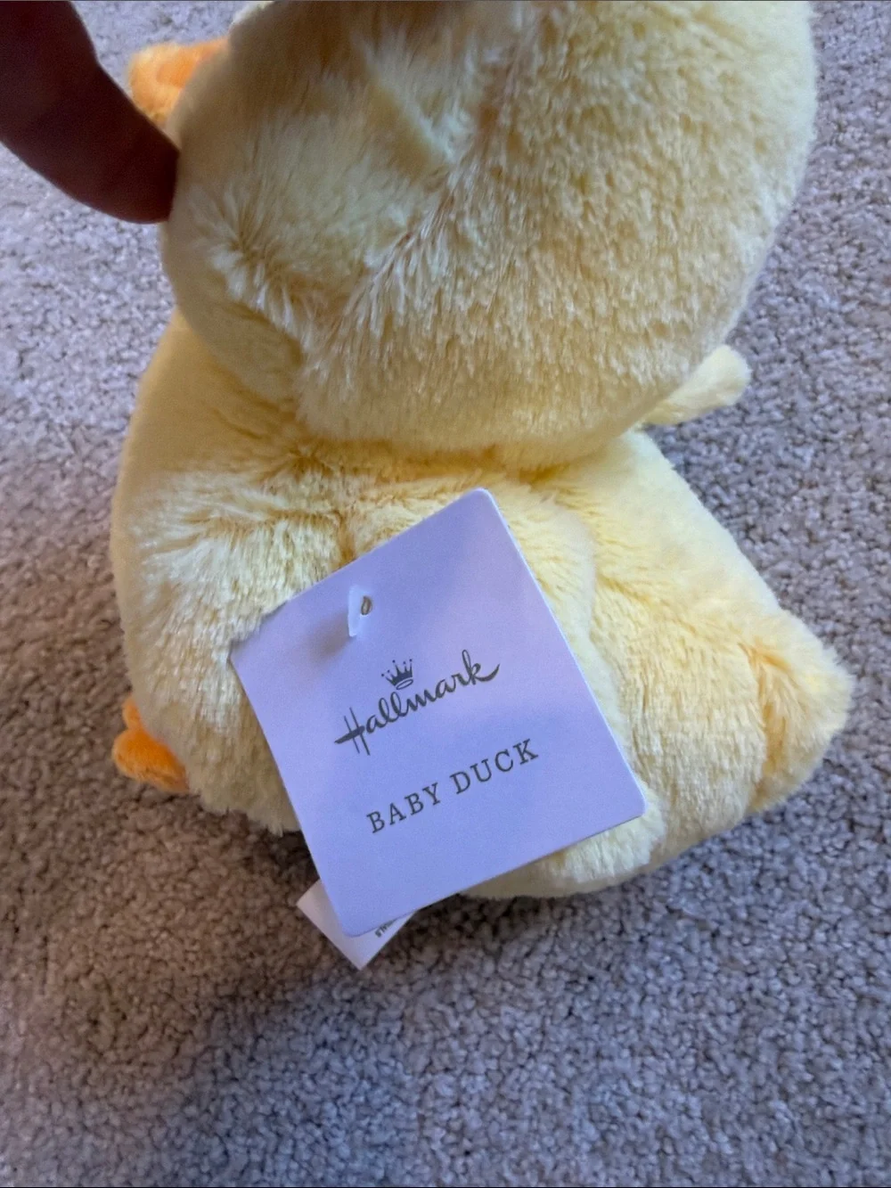 Hallmark Yellow Plush Duck Pet Toy Pair